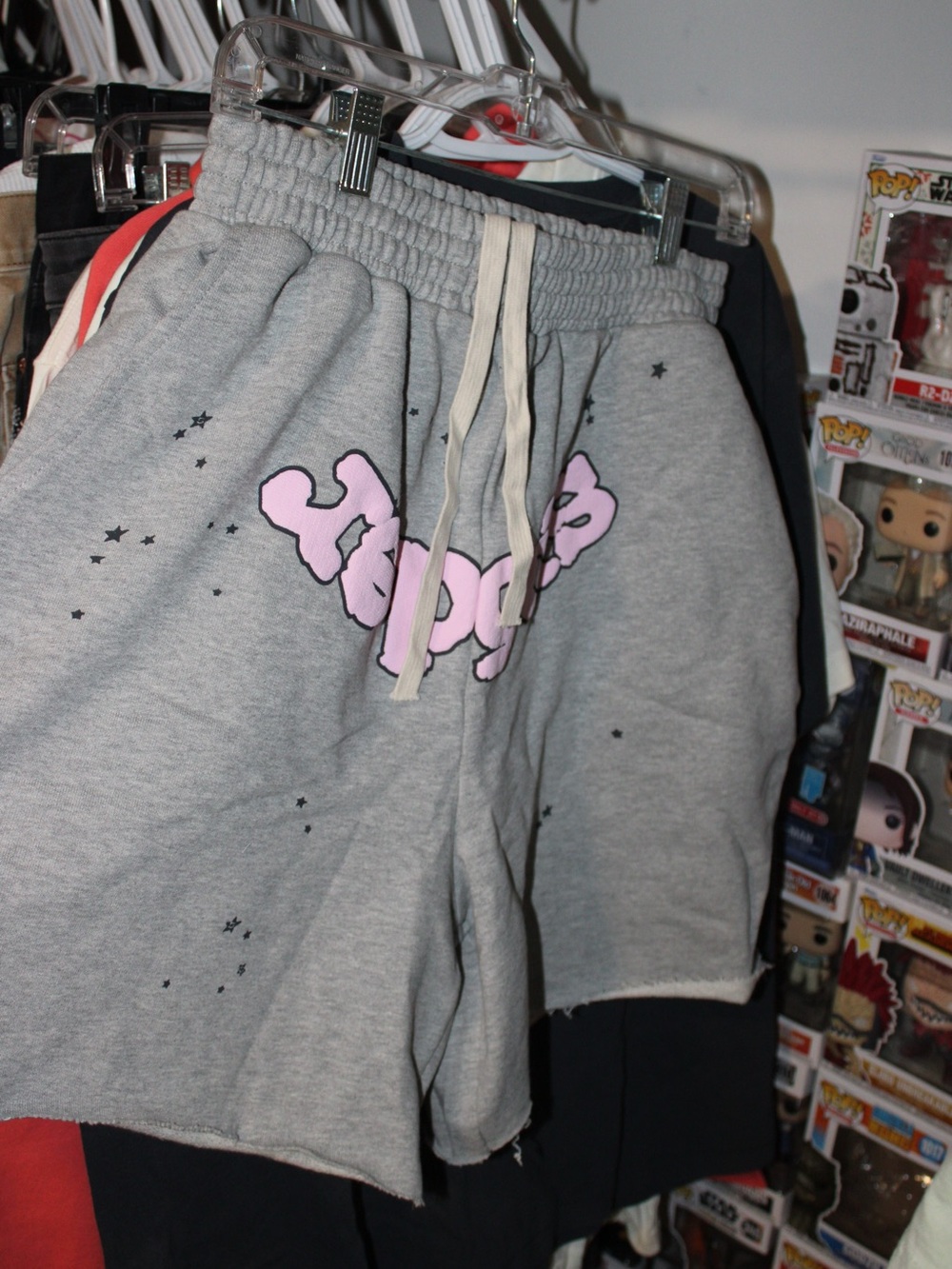 Gymboree Gray Shorts with Pink Bubble Graphic